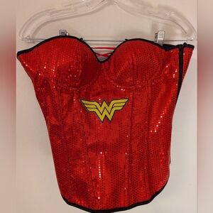 Wonder Woman sequin corset size Medium